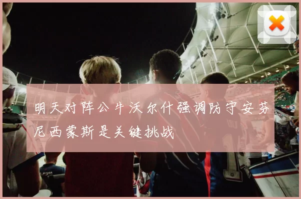 明天对阵公牛沃尔什强调防守安芬尼西蒙斯是关键挑战